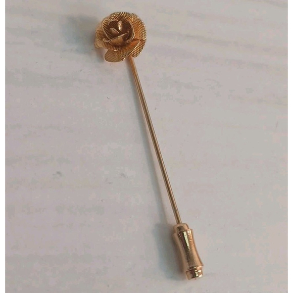 Unbranded Jewelry - Vintage Goldtone Rose Stick Pin Brooch